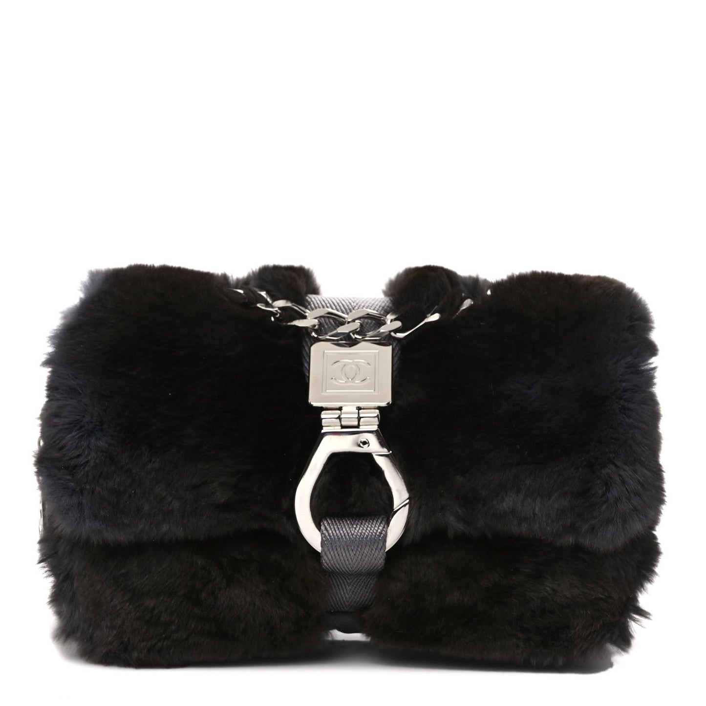 Rabbit Fur Sport Flap Dark Grey