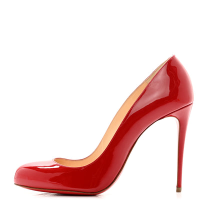 Christian Louboutin Patent Fifille 100 Pumps 38 Flamenco 1 of 9