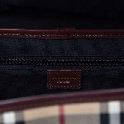 Burberry Haymarket Check Buckle Shoulder Bag Chocolate 10 of 12