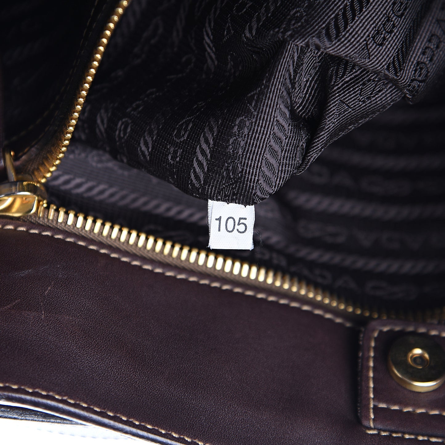 Jacquard Logo Tote Brown