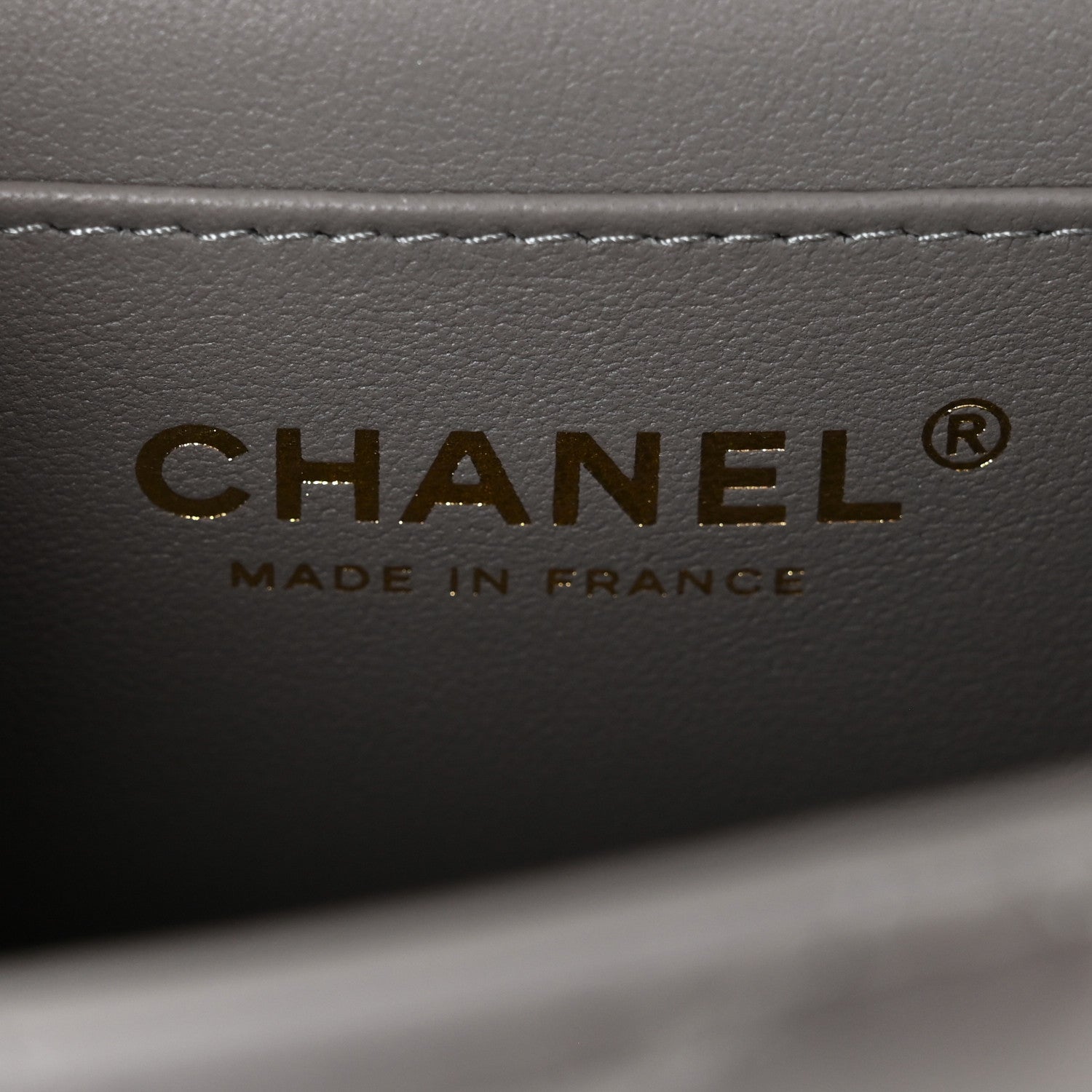 Chanel Lambskin Metal Quilted Mini Top Handle Rectangular Flap Grey 6 of 11
