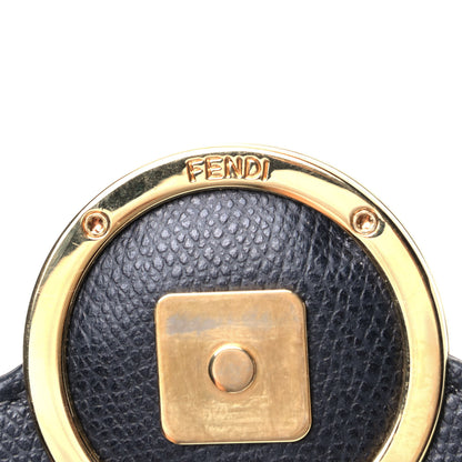 Fendi Vitello Cruise F is Fendi Bi-Color FF 1974 Embossed Medium Envelope Wallet On Chain Black Maya 6 of 6