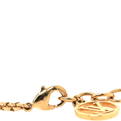 Louis Vuitton Metal Crystal Louise By Night Bracelet Gold 4 of 5