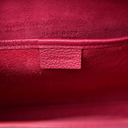 Celine Drummed Calfskin Nano Luggage Fuchsia 6 of 10
