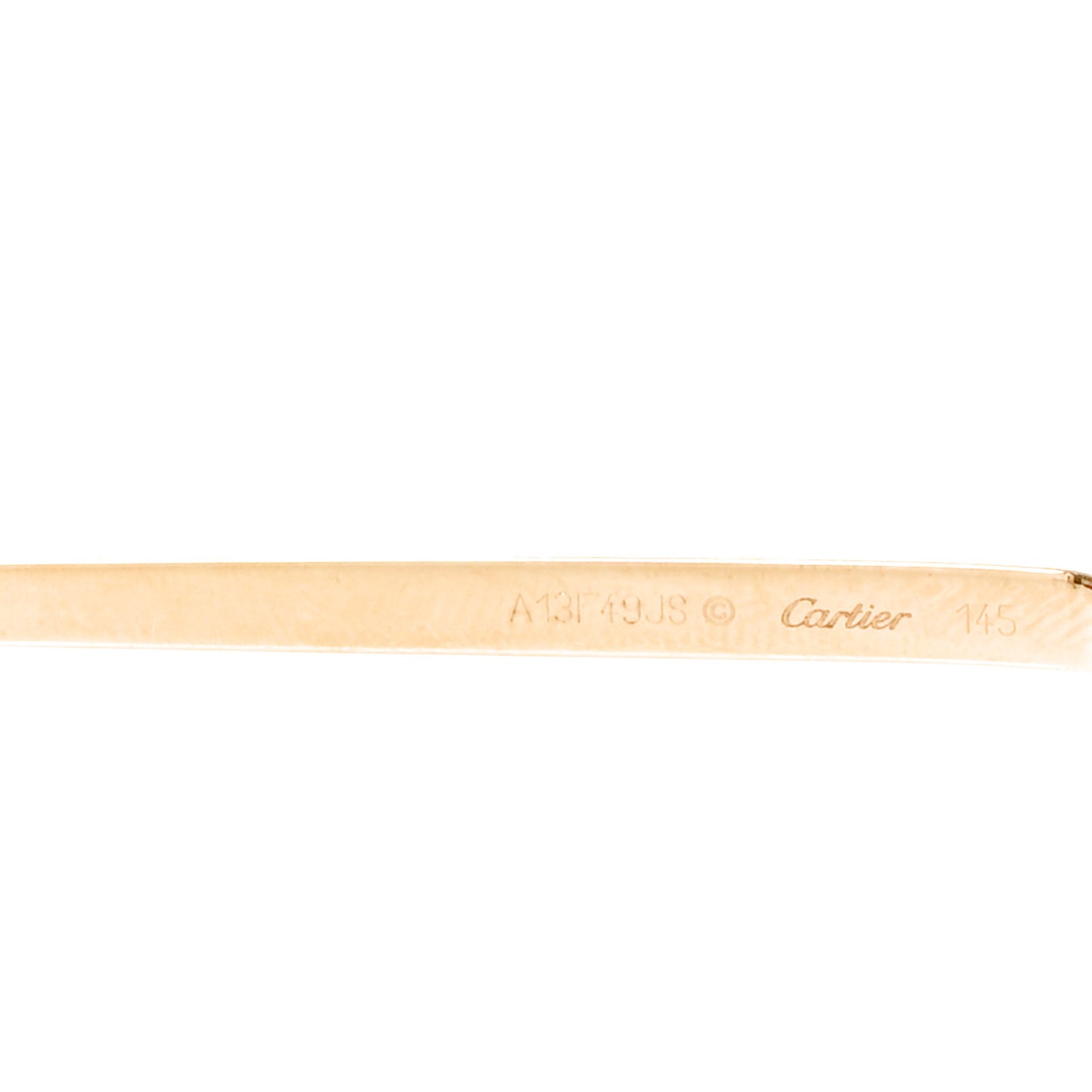 Metal Panthere De Cartier Sunglasses A13F49JS Gold Red