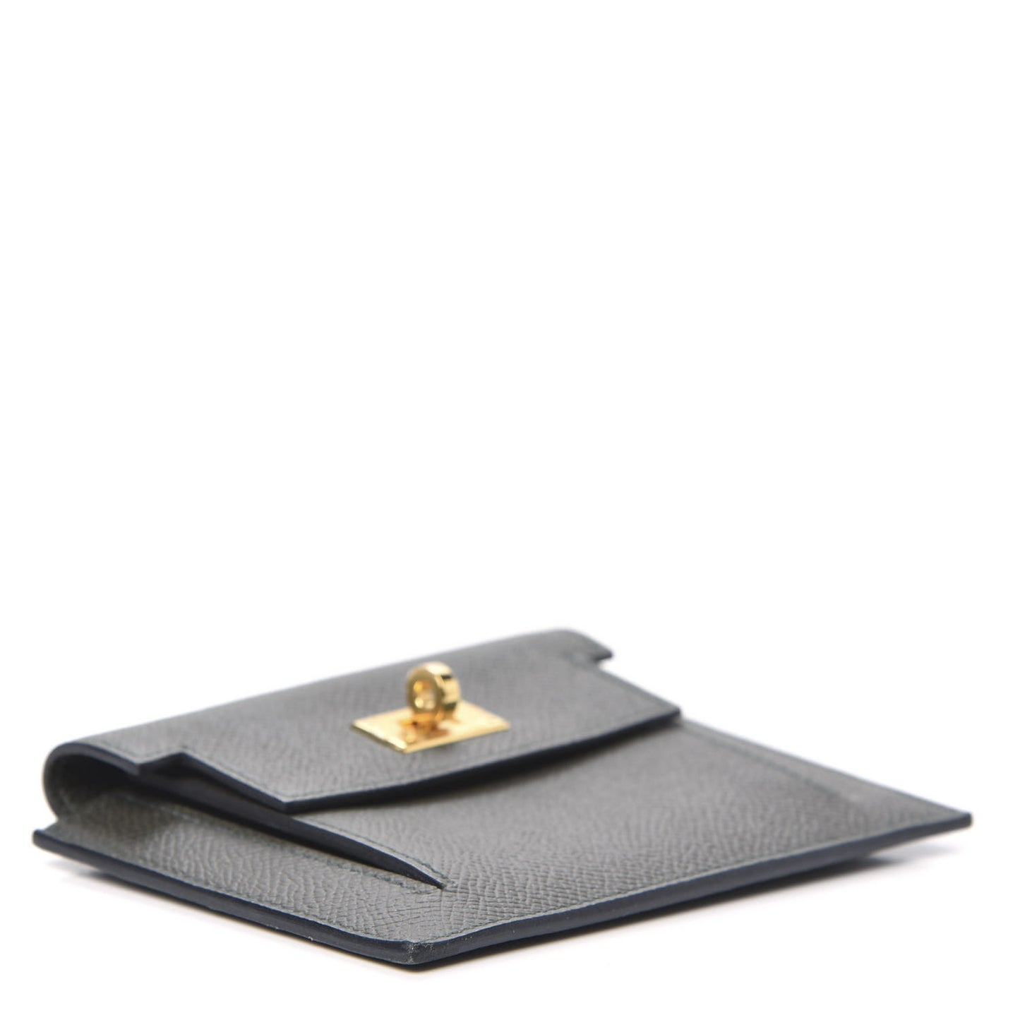 Epsom Kelly Pocket Compact Wallet Vert De Gris