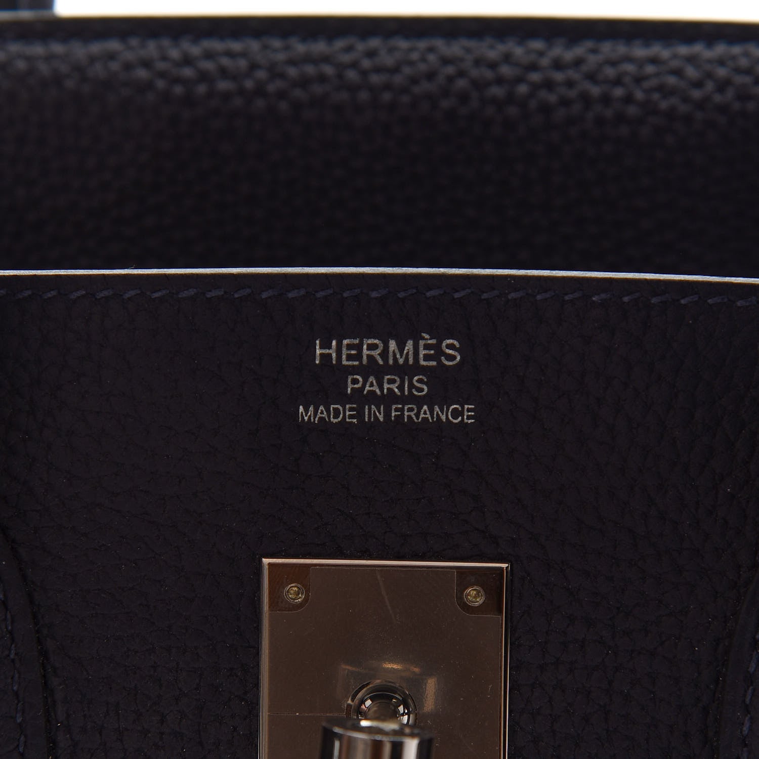 Hermes Togo Swift Officier Birkin 35 Bleu Nuit Vert Cypress 6 of 12