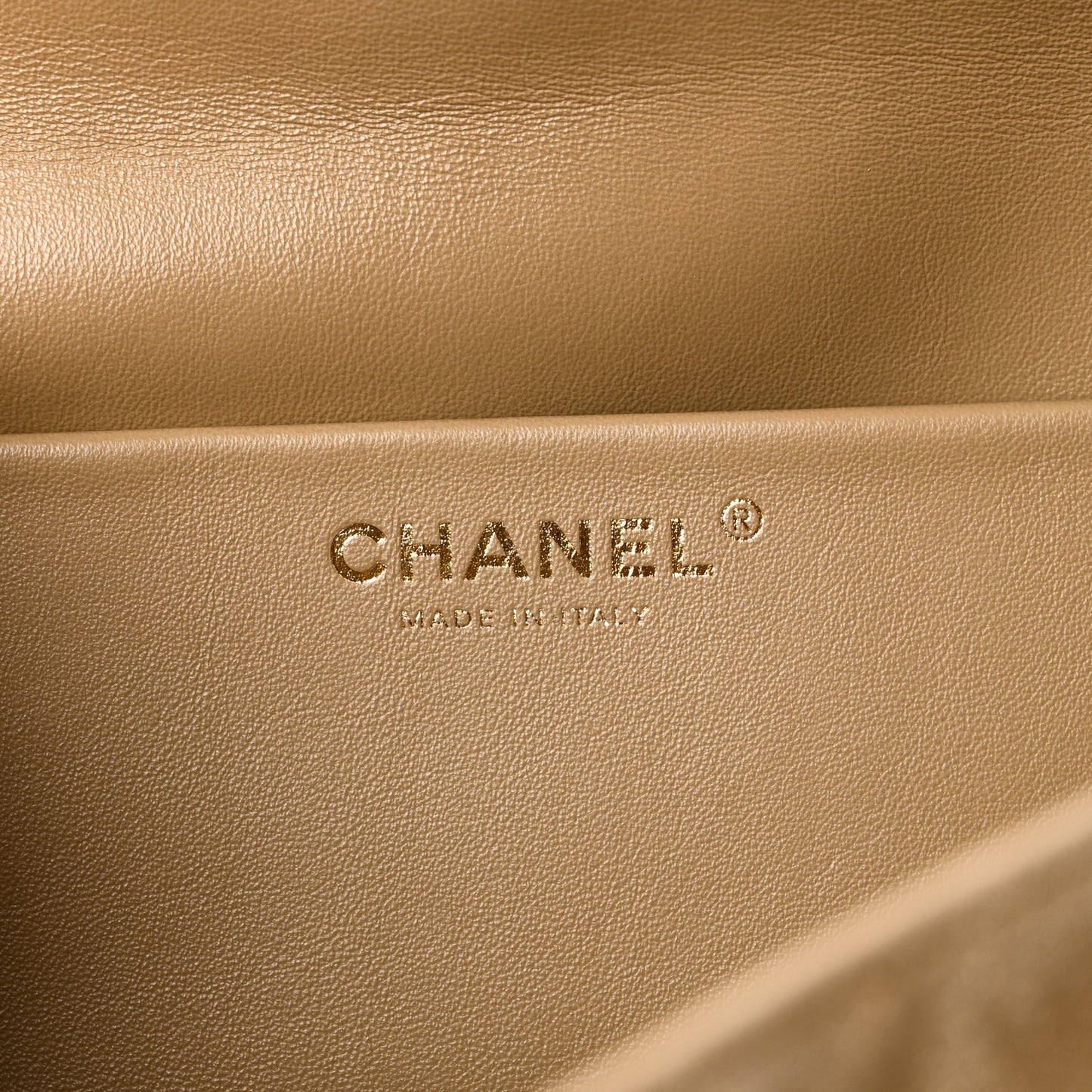 Suede Calfskin Souplissimo Maxi Flap Dark Beige