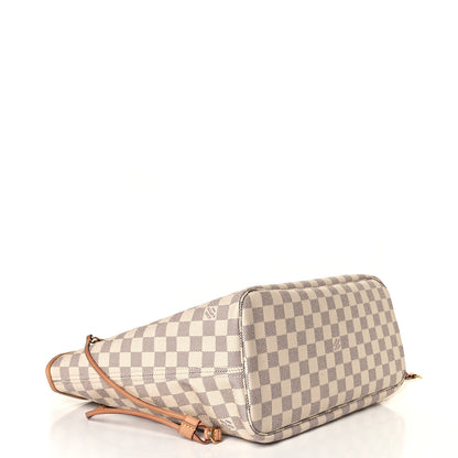 Louis Vuitton Damier Azur Neo Neverfull MM Rose Ballerine 4 of 8