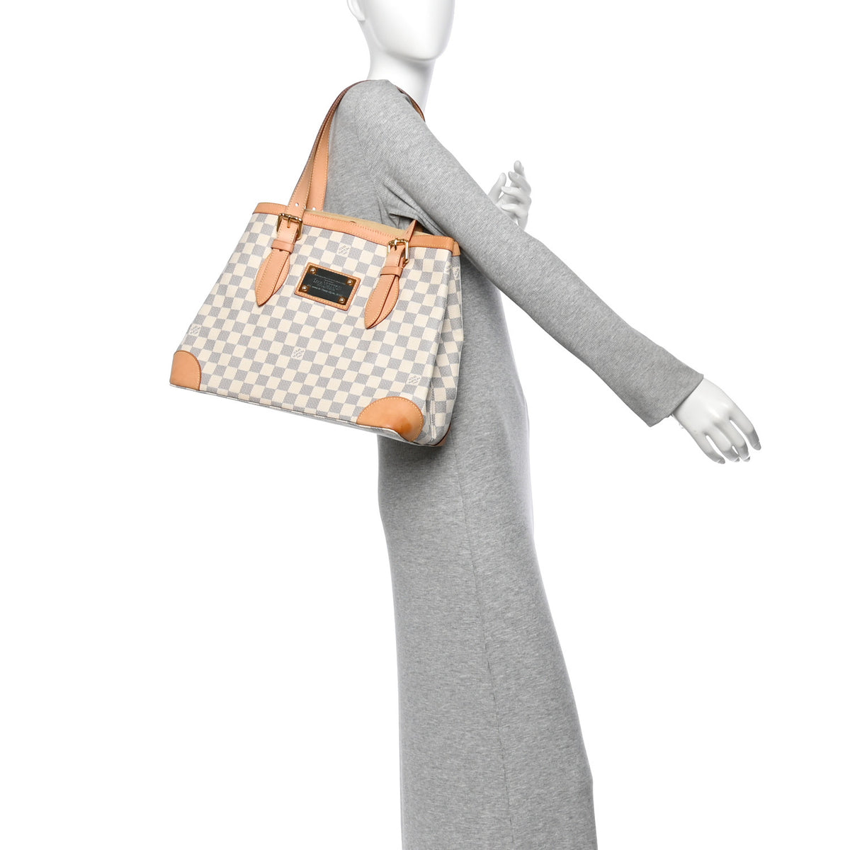 Louis Vuitton Damier Azur Hampstead MM 2 of 10