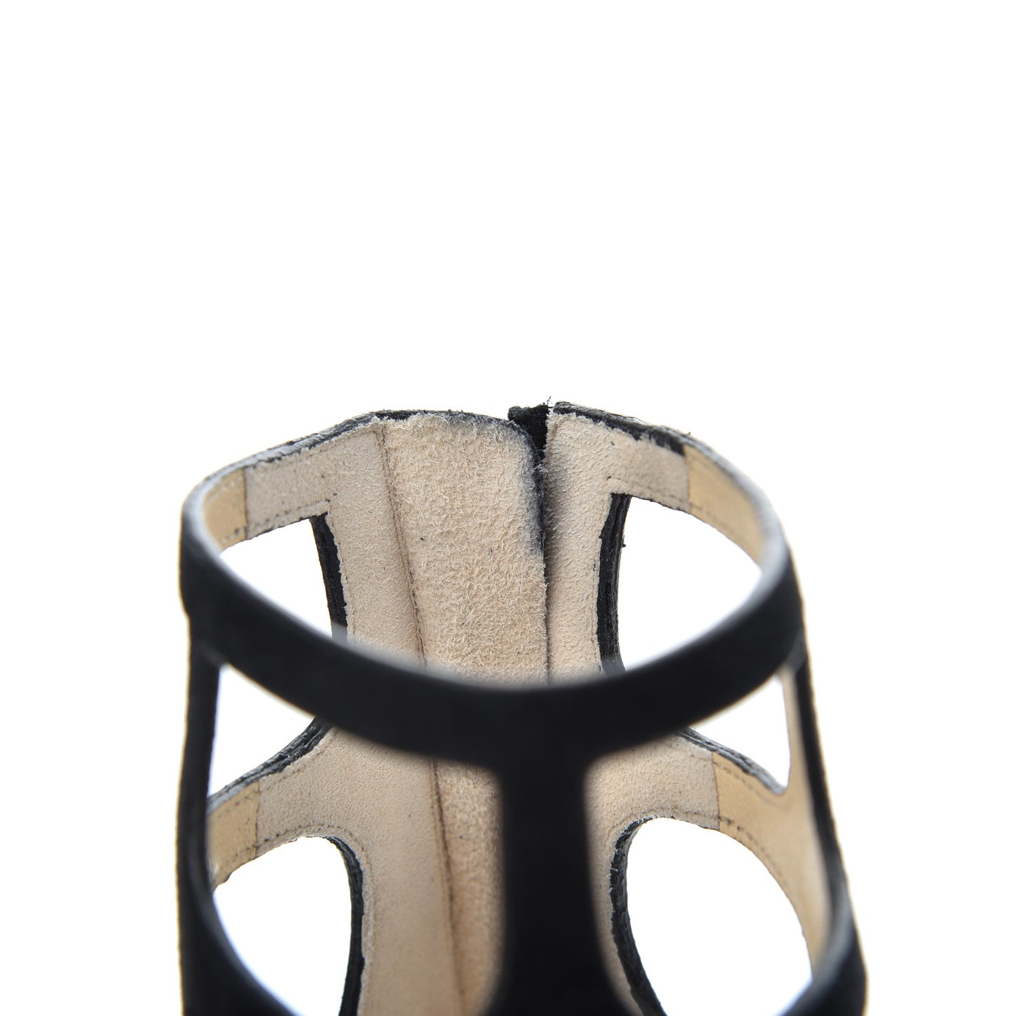 Suede Ren 35 Sandals 36 Black