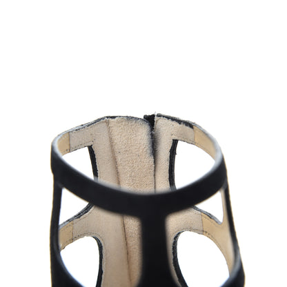 Jimmy Choo Suede Ren 35 Sandals 36 Black 11 of 13
