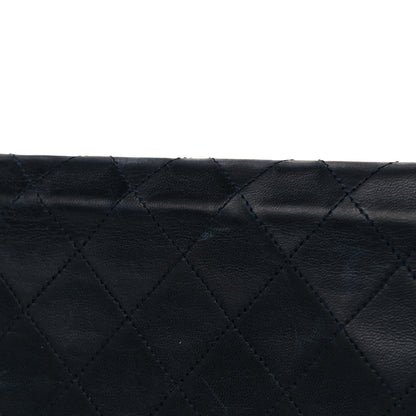 Chanel Lambskin Quilted Medium Single Flap Navy 25 of 25