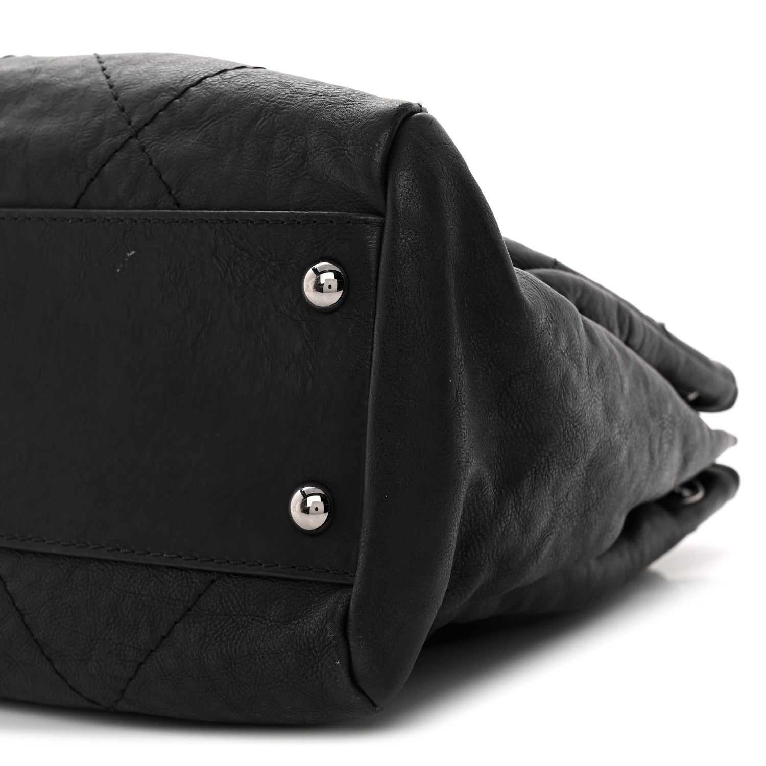 Chanel Calfskin Quilted Large Hamptons Flap Black 10 of 13