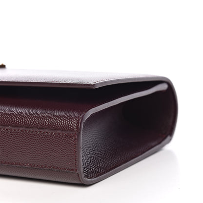 Saint Laurent Grain De Poudre Classic Monogram Cassandre Clutch Amaranto 8 of 8