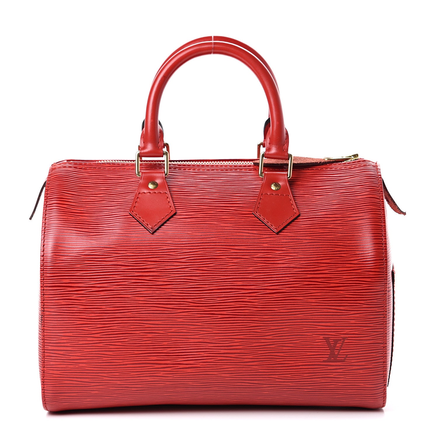 Louis Vuitton Epi Speedy 25 Castillan Red 1 of 18