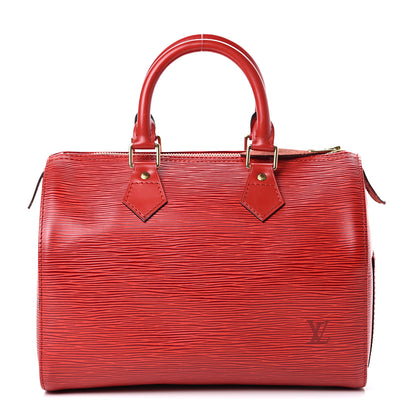 Louis Vuitton Epi Speedy 25 Castillan Red 1 of 18