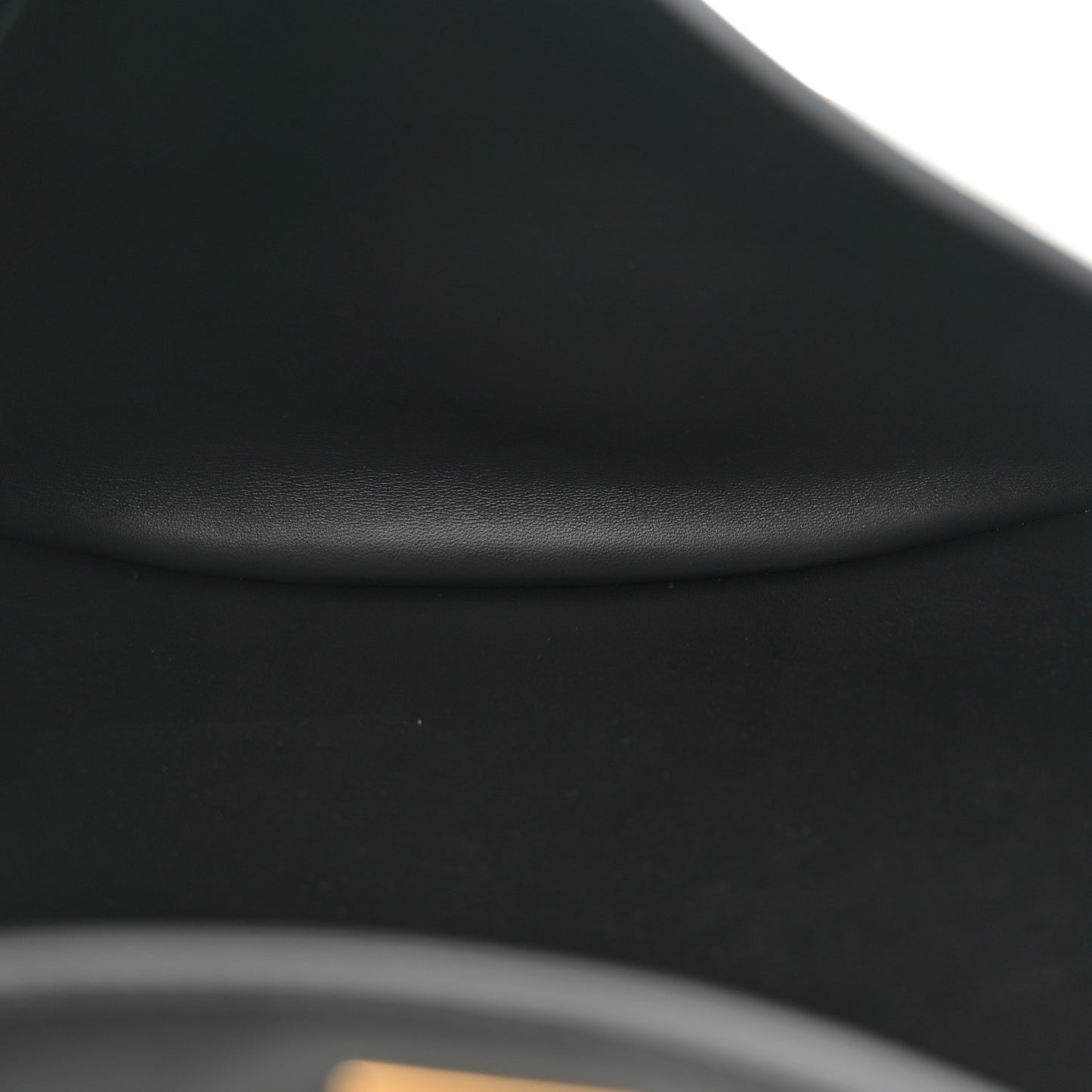 Natural Smooth Calfskin Medium Rodeo Top Handle Handbag Black