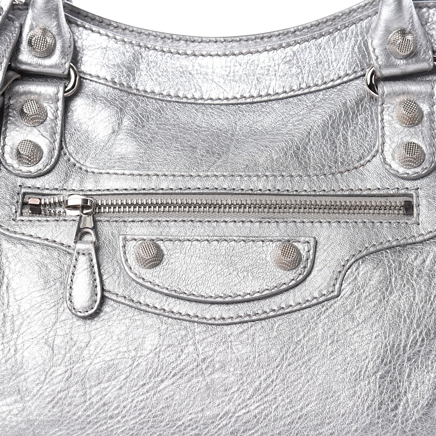 Balenciaga Agneau Giant 12 Silver Hardware City Gris Aluminum 9 of 11