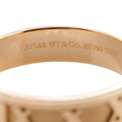 Tiffany 18K Rose Gold Diamond Atlas Ring 67 12 4 of 6