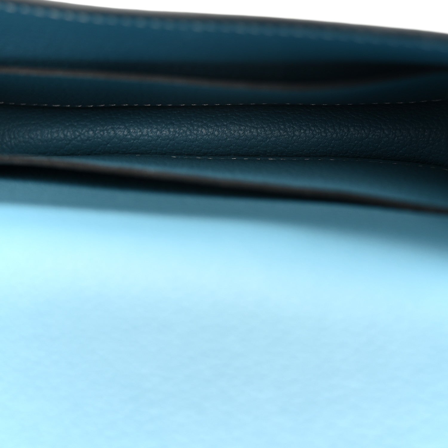 Hermes Evercolor Constance Slim Wallet Blue Jean 6 of 9