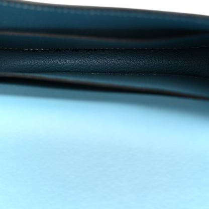 Hermes Evercolor Constance Slim Wallet Blue Jean 6 of 9