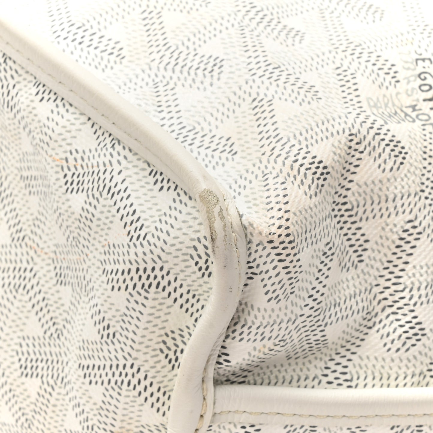 Goyardine Reversible Mini Anjou White