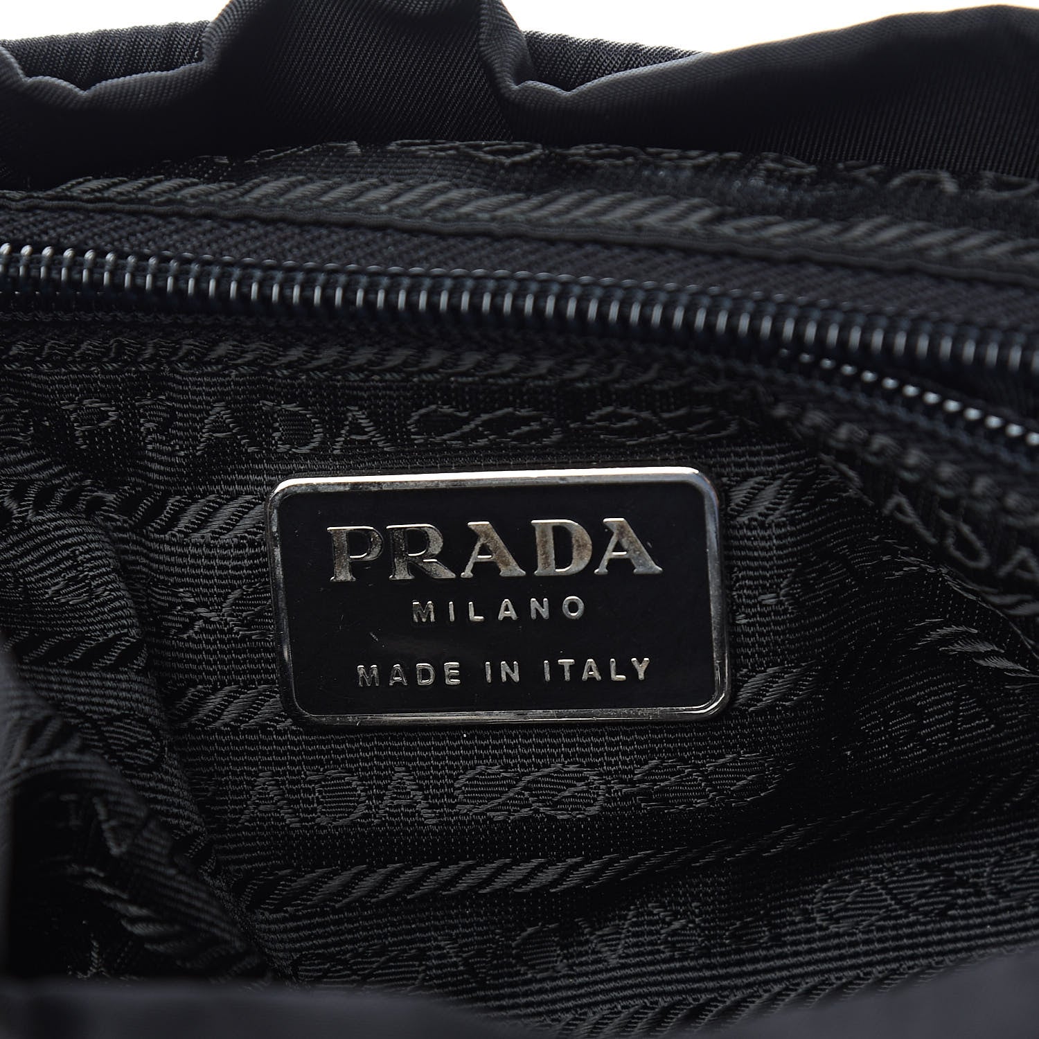 Prada Nylon Vela Medium Backpack Black 6 of 12