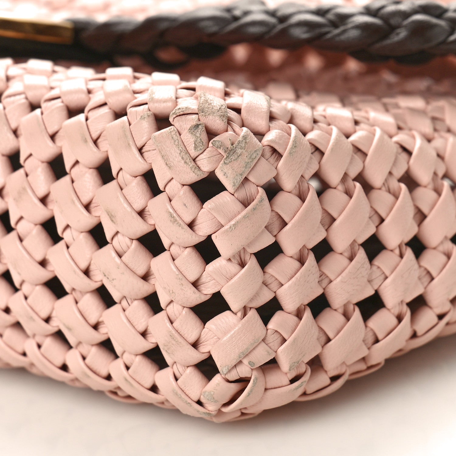 Fendi Nappa Intreccio Baguette Rosa Confetti Fondant 9 of 11