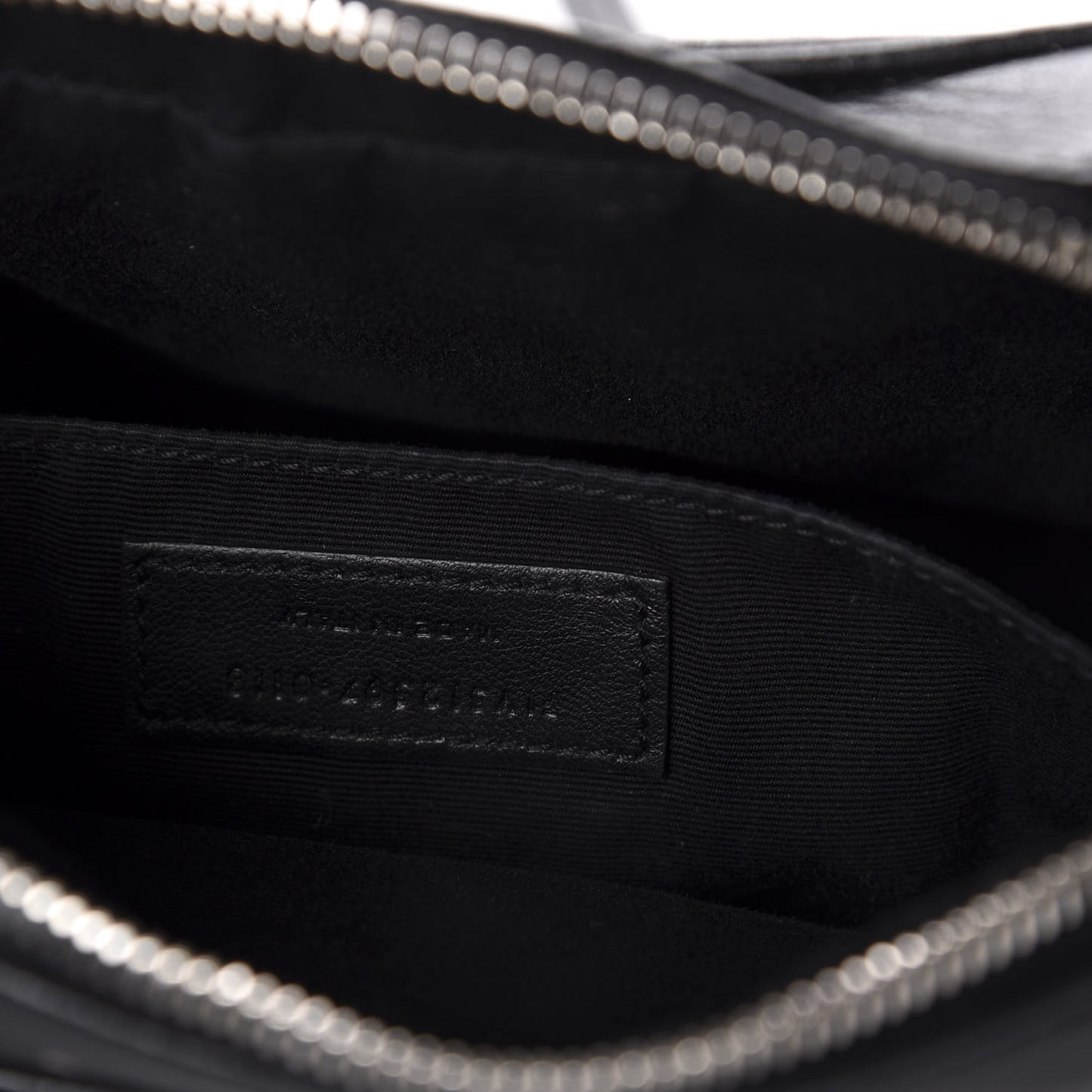 Calfskin Heart Embossed Monogram Lou Camera Bag Black