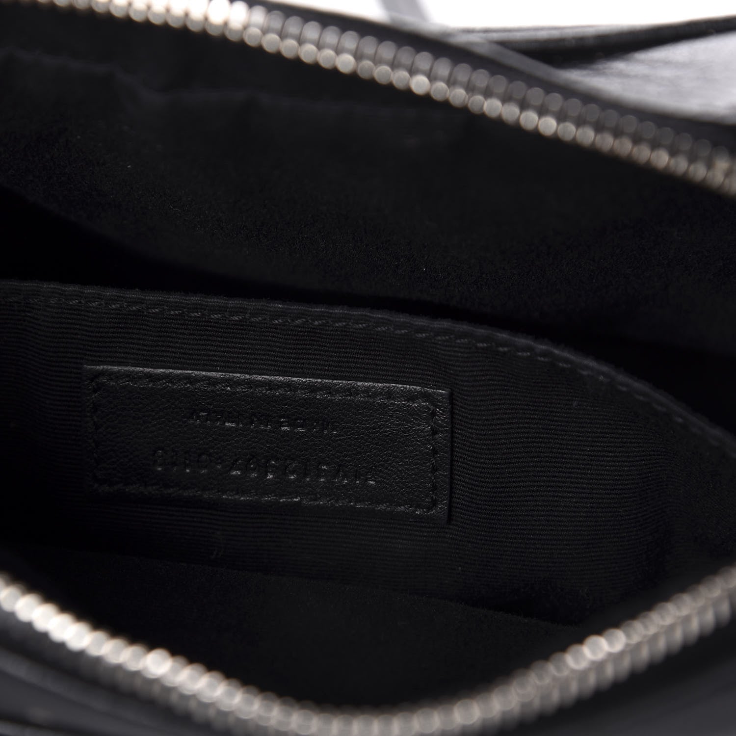 Saint Laurent Calfskin Heart Embossed Monogram Lou Camera Bag Black 9 of 11