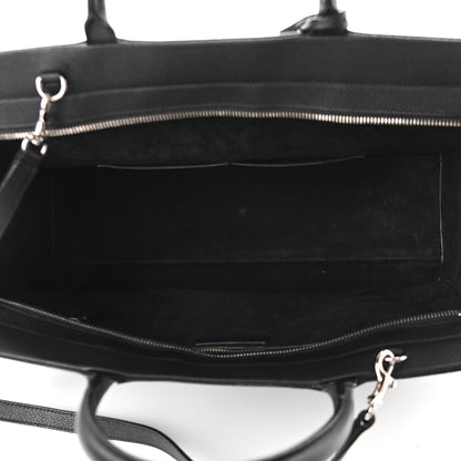 Saint Laurent Grained Calfskin Medium Cabas Rive Gauche Black 7 of 13