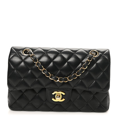 Chanel Lambskin Quilted Small Double Flap Black 1 of 11