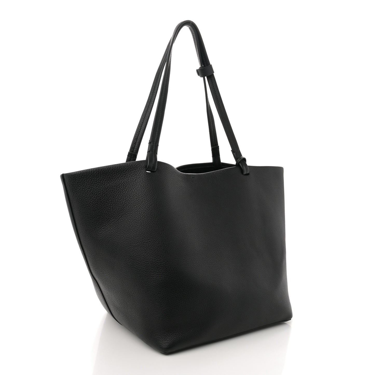 Grained Calfskin Park Tote Three Black