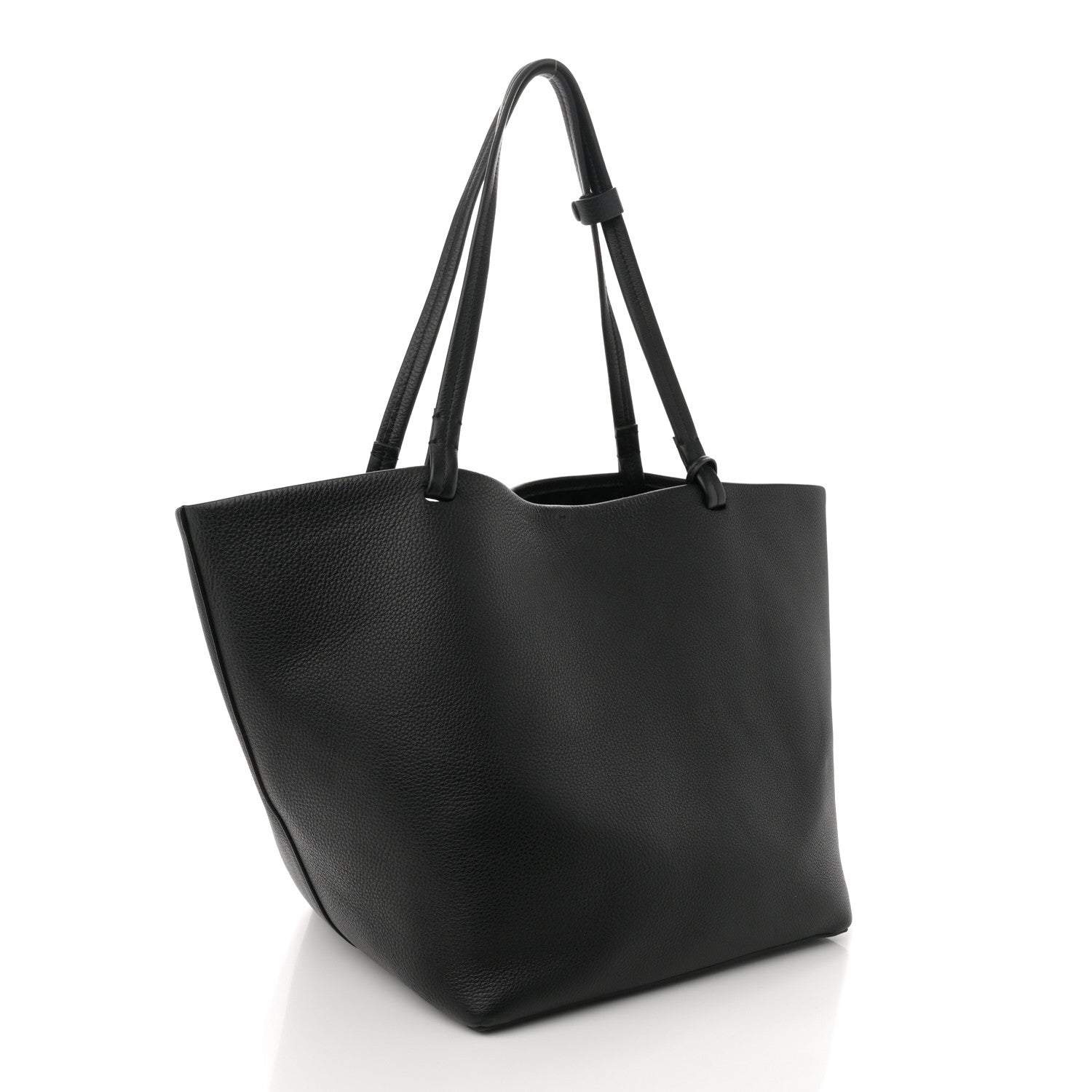 The Row Grained Calfskin Park Tote Three Black 4 of 11