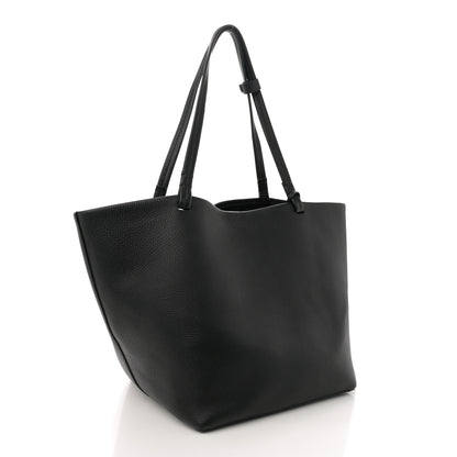 The Row Grained Calfskin Park Tote Three Black 4 of 11