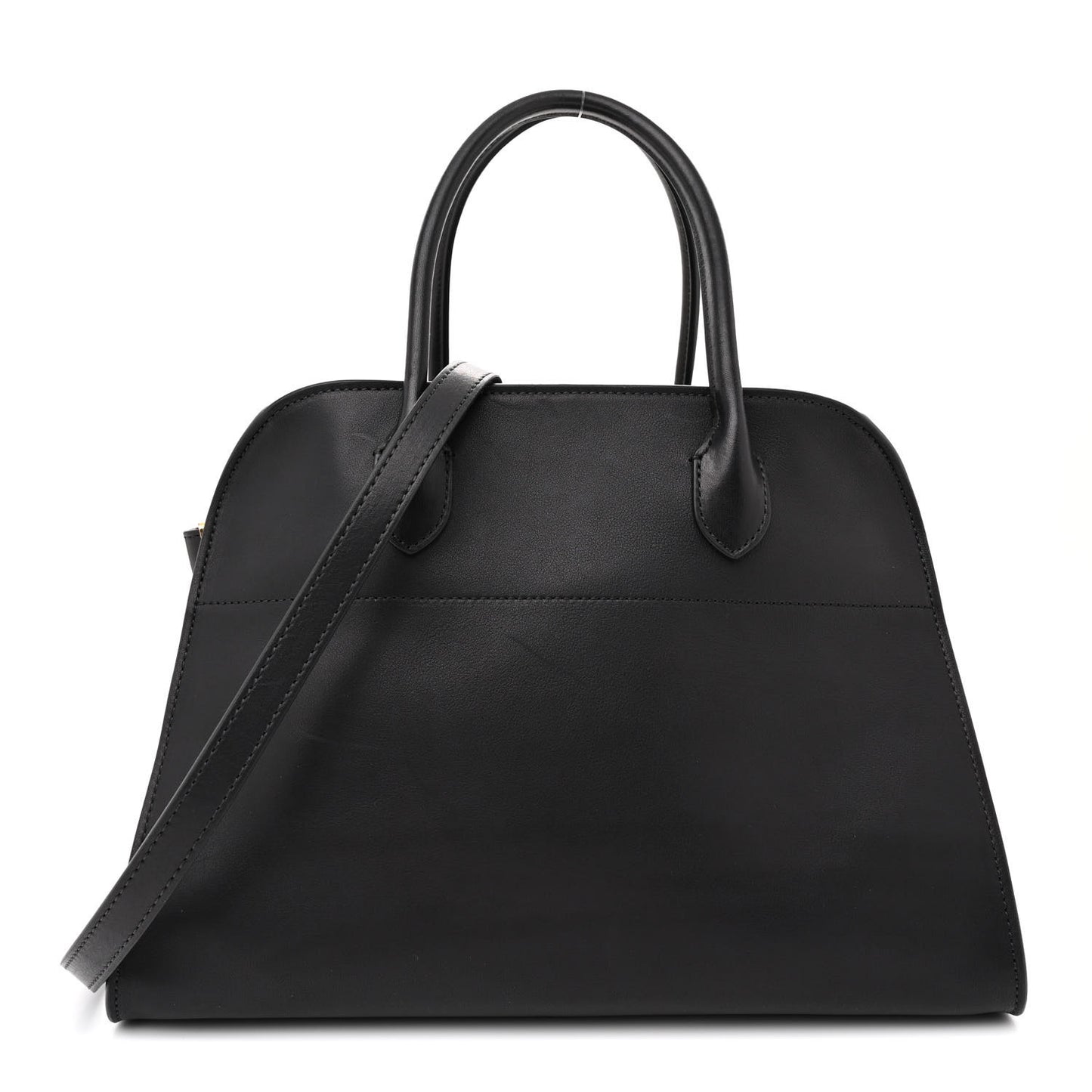 Polished Saddle Calfskin Soft Margaux 12 Black