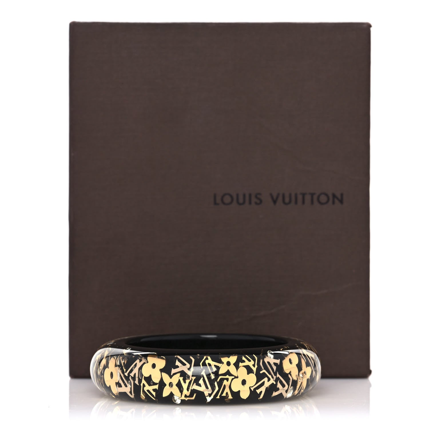 Louis Vuitton Resin Swarovski Small Inclusion Bracelet GM Black 4 of 4