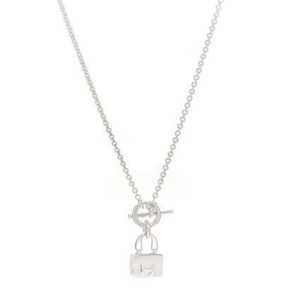 Hermes Sterling Silver Constance Amulettes Pendant Necklace 1 of 4