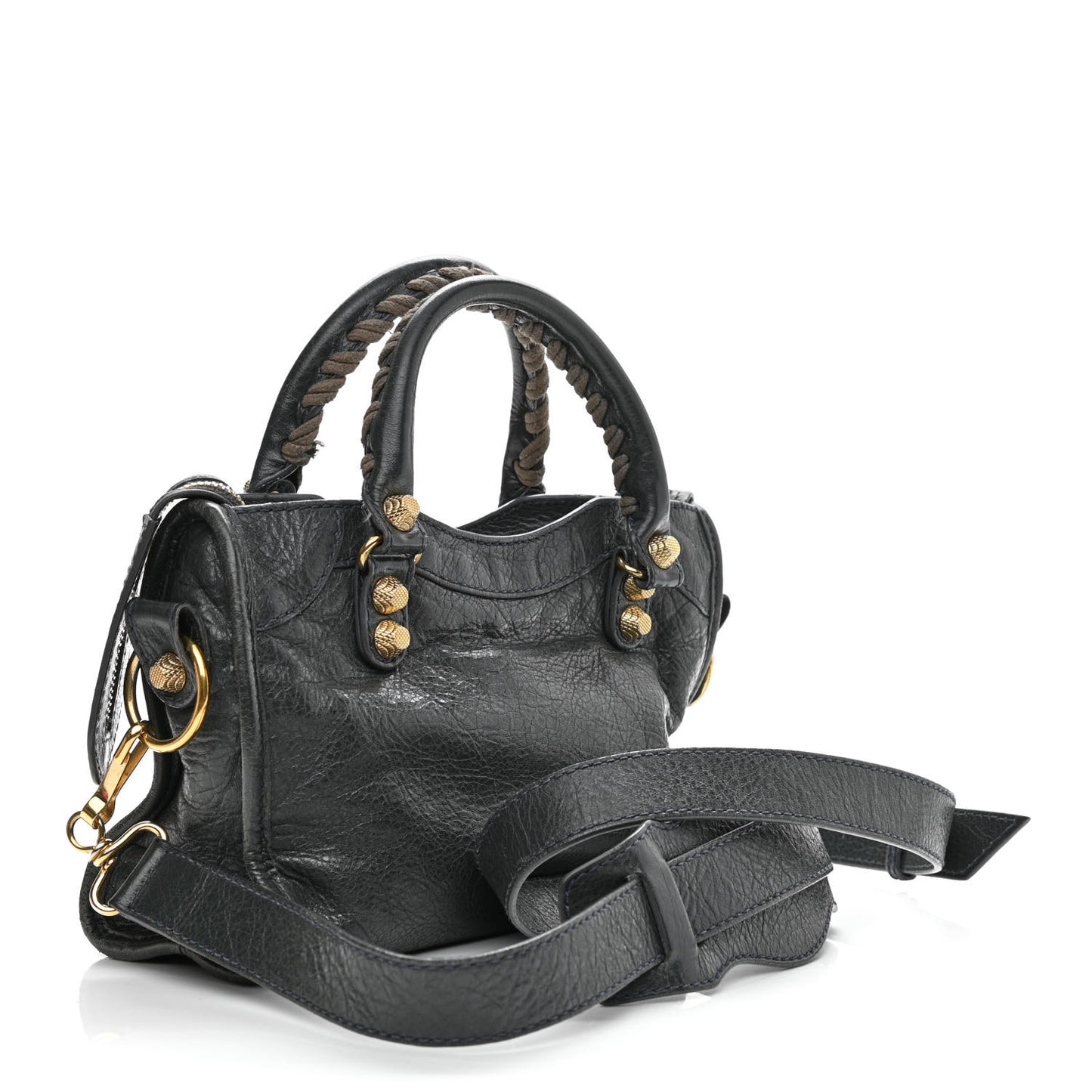 Agneau Giant 12 Gold Hardware Mini City Anthracite