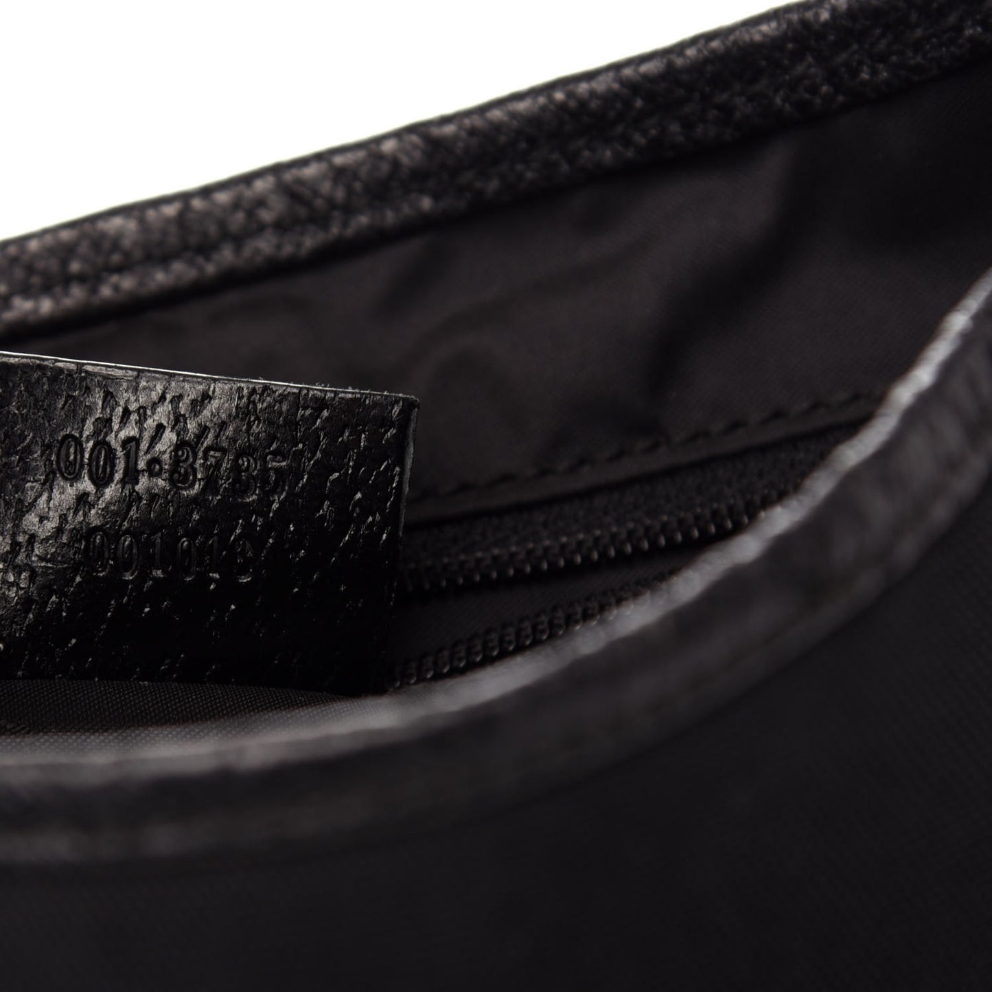 Canvas Calfskin Small Jackie O Hobo Black