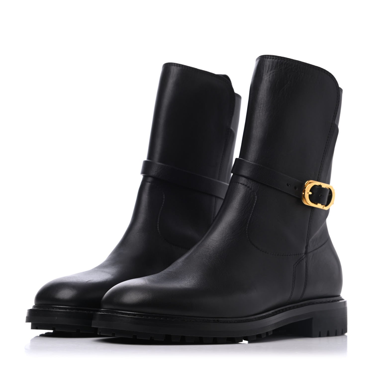 Christian Dior Calfskin Empreinte Ankle Boot 37 Black 3 of 19