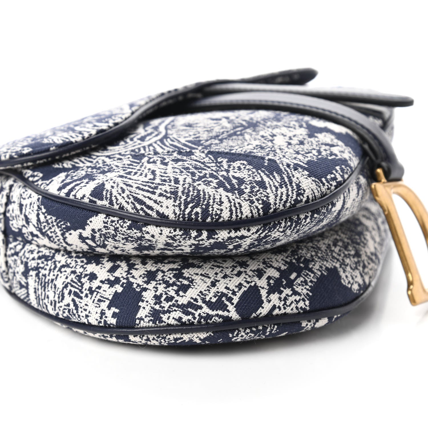 Christian Dior Canvas Embroidered Dioriviera Saddle Bag Blue 6 of 11