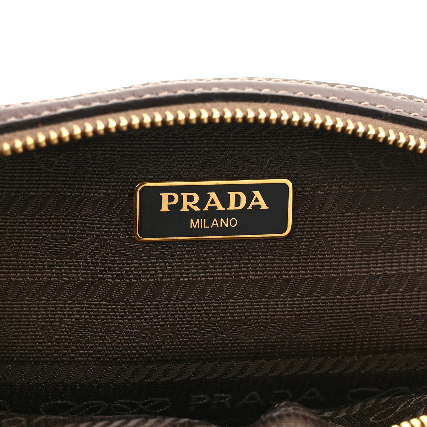 Jacquard Logo Cosmetic Pouch Corda Bruciato
