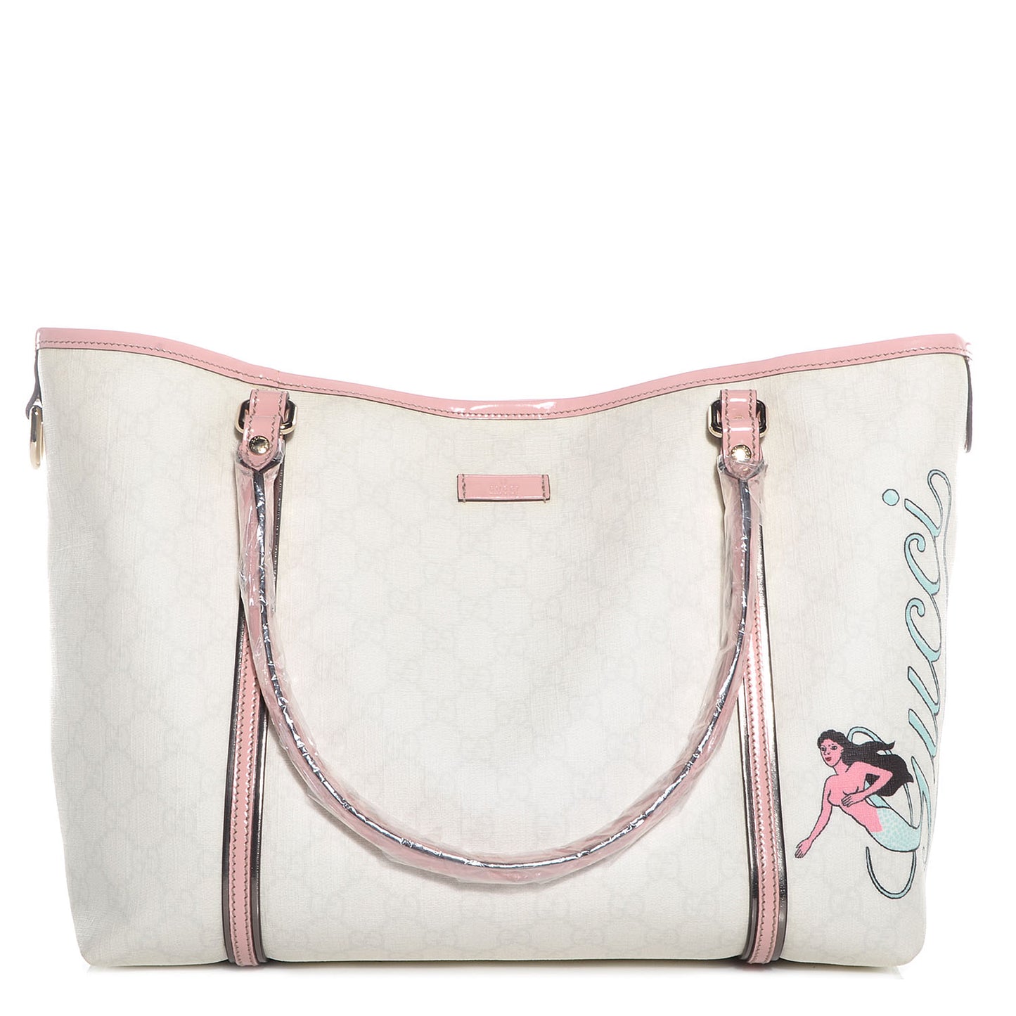 GG Plus Monogram Mermaid Medium Joy Tote Pink