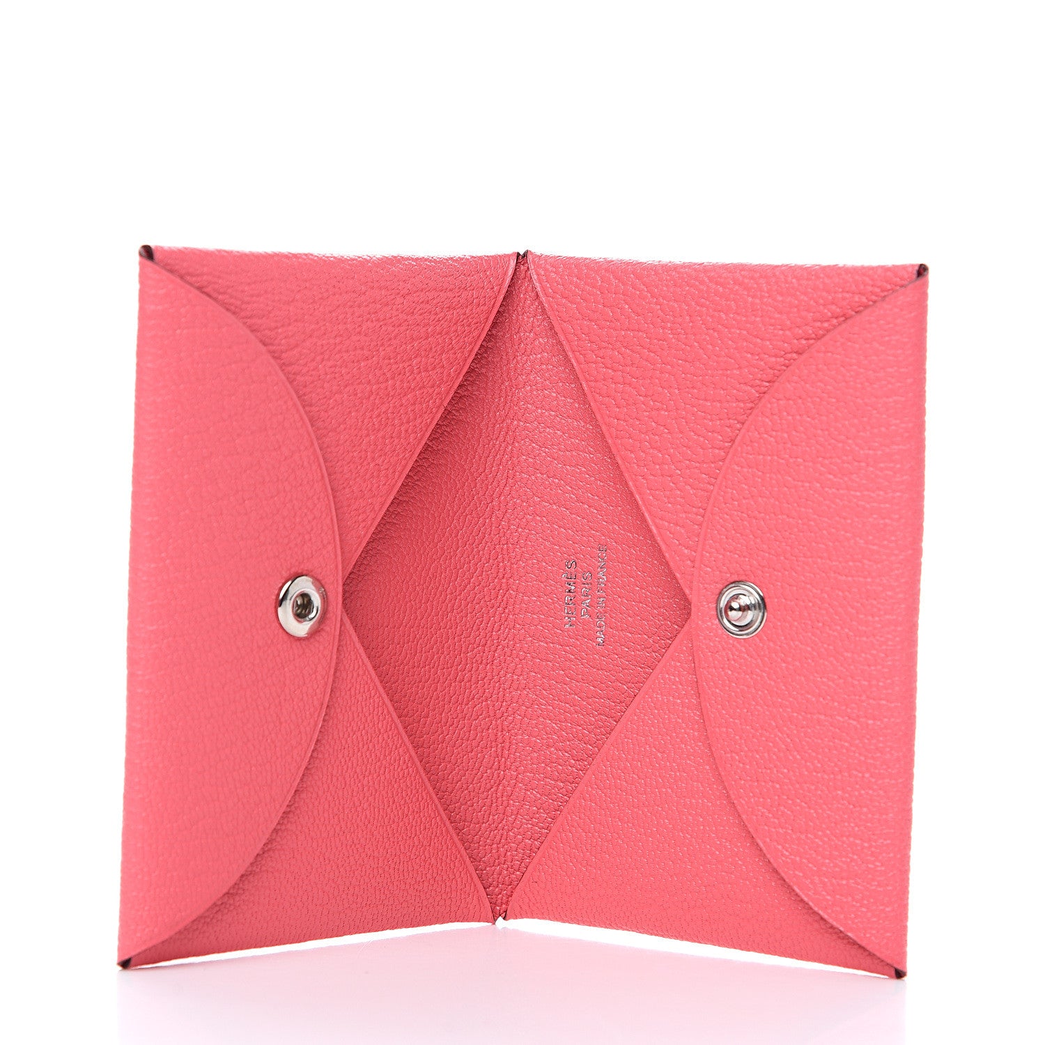 Hermes Chevre Mysore Calvi Card Case Rose Lipstick 4 of 7
