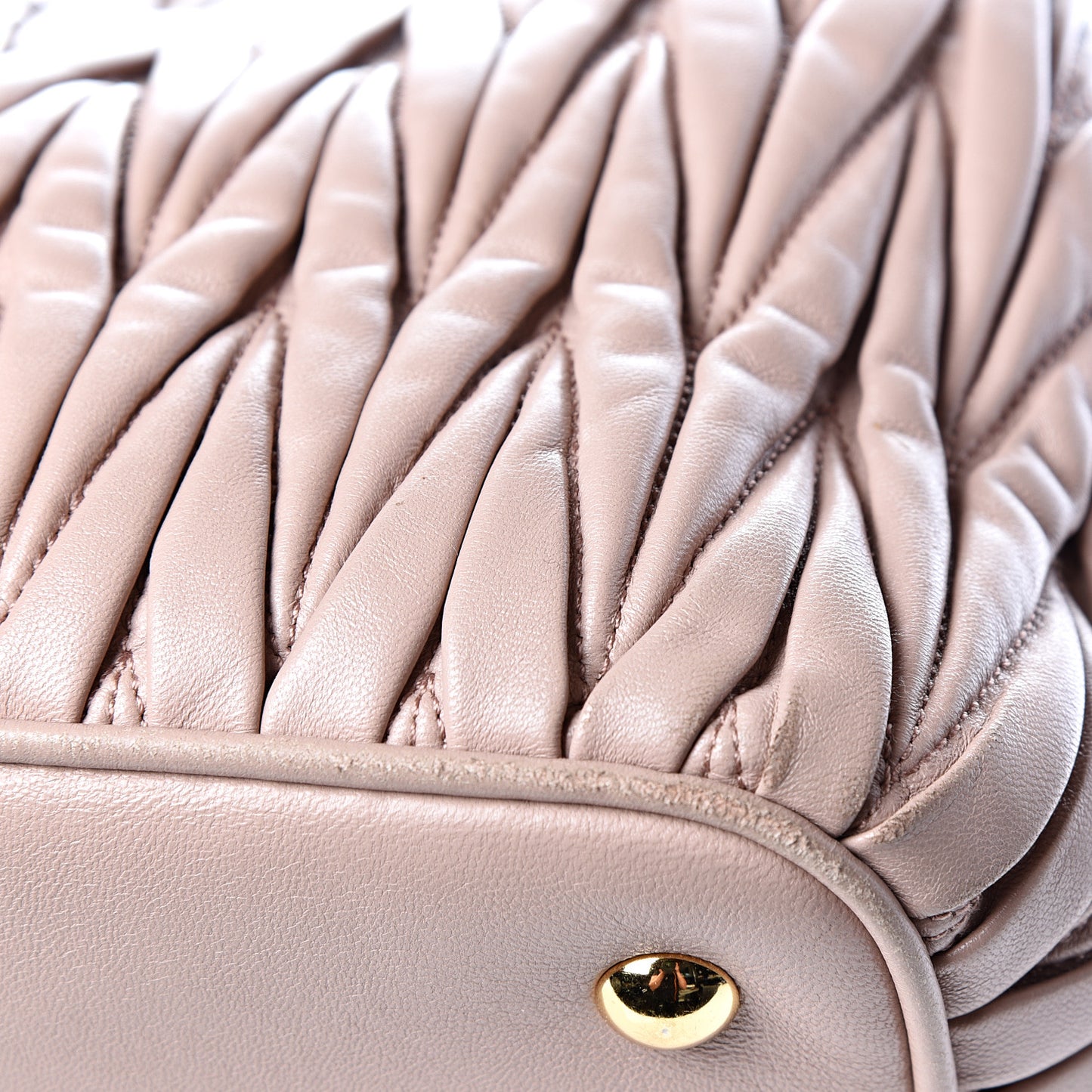 Nappa Matelasse Tote Cammeo