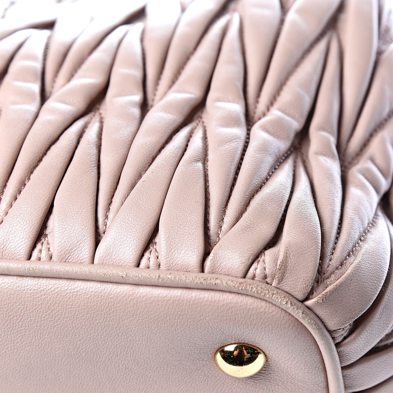 Miu Miu Nappa Matelasse Tote Cammeo 14 of 16