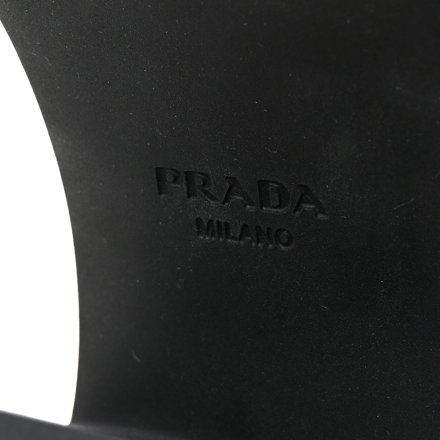 Spazzolato Metal Triangle Logo 85mm Loafers 39.5 Black