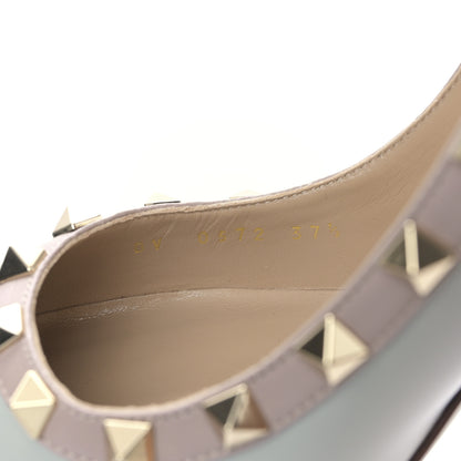 Valentino Garavani Nappa Rockstud 100mm Pumps 37.5 Stone Poudre 8 of 8